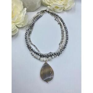 Victoria Moonstone & Quartz Necklace